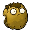 Eine fast zerstörte Wall-nuss (PvZ 1)