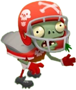 Football-Zombie im aufgelassenen Plants vs. Zombies Adventures