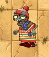 Poncho-Zombie im Feastivus Kostüm