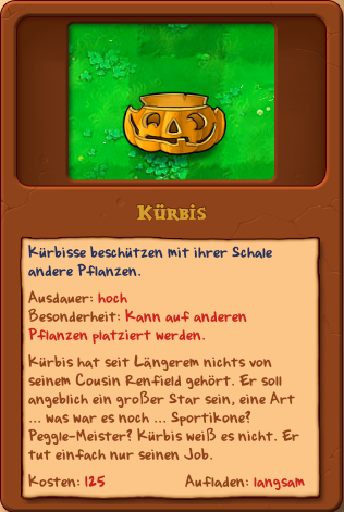 Kürbis Pflanzen gegen Zombies Wiki Fandom