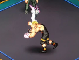 Blitzhammer, as seen in Japan's "Fire Pro Wrestling Super S"
