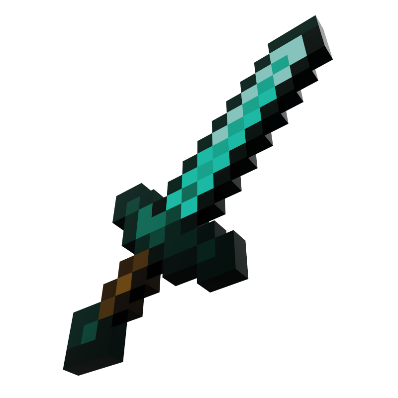 Minecraft sword icon by Friconix (fi-xnsdxl-minecraft-sword)  down,normal,solid,minecraft,sword,pixelart,pixel,minecraft-sword,mojang