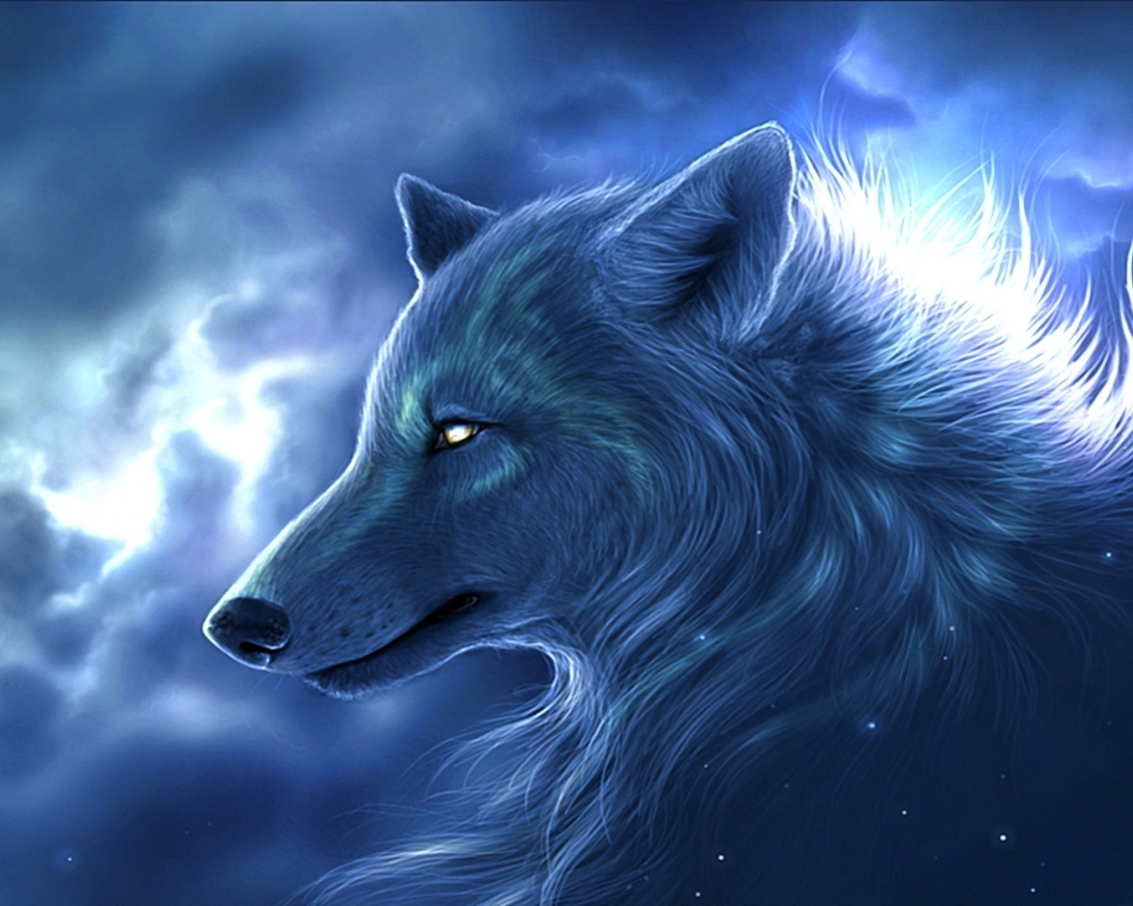 anime white wolf spirit