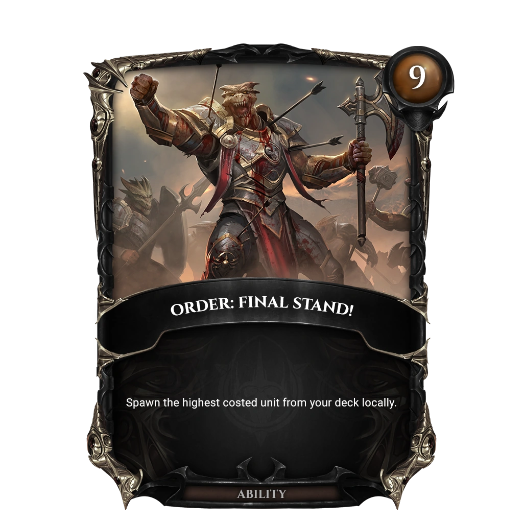 Order Final Stand! PHAGEBORN Online Card Game Wiki Fandom
