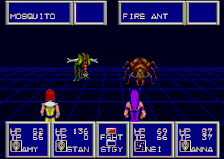 Nei casting Res on Amy in Phantasy Star II.