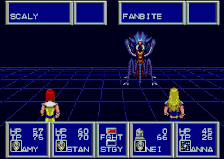 Anna casting Ner on Amy in Phantasy Star II.
