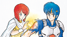 Amy tending to Rolf's wounds
