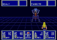 Anna casting shift in Phantasy Star II.