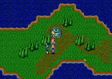 Amy casting Anti on Anna in Phantasy Star II.