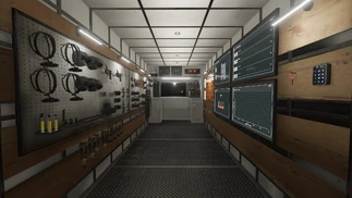 Inside look of the truck