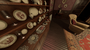 The Music Box spawns on the shelf in the Tea Room.