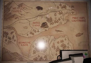 A map of the surrondings of Maple Lodge Campsite.
