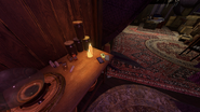 The Tarot Cards spawn on the table in the Attic Bedroom.