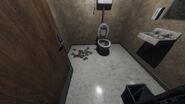 Obergeschoss, rechter Korridor, Toilette 10. auf dem Boden