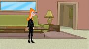 Candace in goth clothes