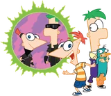 Phineas, Ferb, and their 2nd Dimension counterparts.