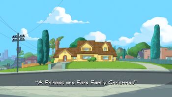 A Phineas and Ferb Family Christmas title card