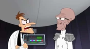 Doofenshmirtz is disgusted by Rodney's intentions of bringing a new Ice Age.