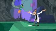Doofenshmirtz explains to Perry that he bought the cave legally.
