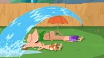 Phineas and Ferb laying down.