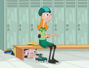 Candace doesn't notice Suzy switching her skates