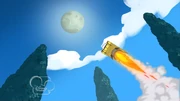 To the moon.