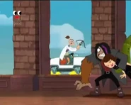 The mutated Johnny trying to avoid receiving the antidote