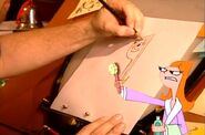 Dan draws Candace.