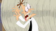 Doofenshmirtz right before he gets hit by the brush.