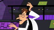 Doofenshmirtz after being hit by Perry-Candace's purse