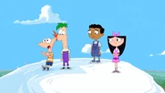 Isabella giving Phineas the permission to build