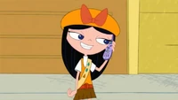 Isabella on phone
