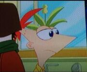 Phineas with a frown