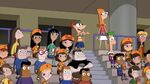 Crowd watching Candace explode aliens