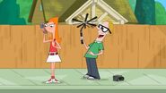 Albert looking at Candace