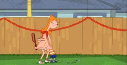 Phineas and Candace hugging