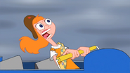 Candace gets motion sickness, earning another badge.