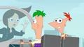 "No matter where we go, Ferb knows everyone!"