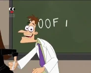 Vanessa pulling her dad away from the classroom to talk to him