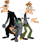 The two Doofenshmirtz and Platyborg.