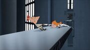 Phineas saves Stormtrooper Candace