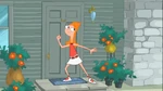 Candace knocks on Jenny's door.