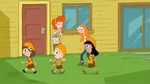 The Fireside Girls leave after saving Phineas.