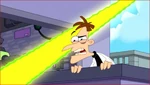Doofenshmirtz thinks the key is coming but it's just the supercomputer