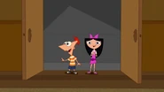 Phineas shows Mishti and Baljeet's table.