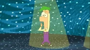 Ferb strikes a pose.