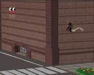 Johnny climbing the bell tower