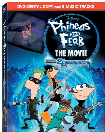 Phineas And Ferb The Movie Across The 2nd Dimension Dvd Phineas And Ferb Wiki Fandom