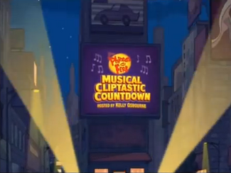 Click here to view more images from "Phineas and Ferb Musical Cliptastic Countdown Hosted by Kelly Osbourne".