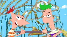 Phineas và Ferb trên Tàu lượn siêu tốc.